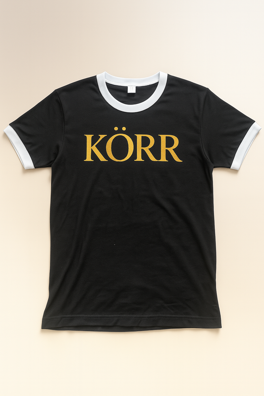 KÖRR Ringer Tee Black/White