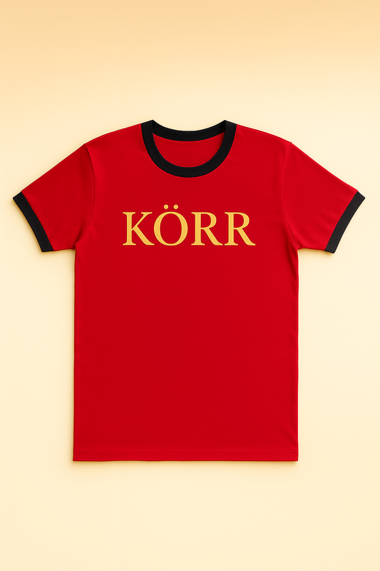 KÖRR Ringer Tee – Red & Black