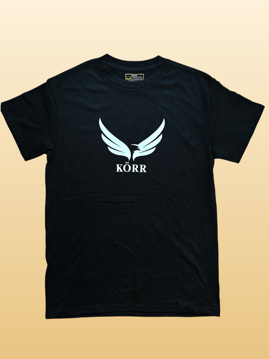 KÖRR Wing Emblem Tee – Black / White