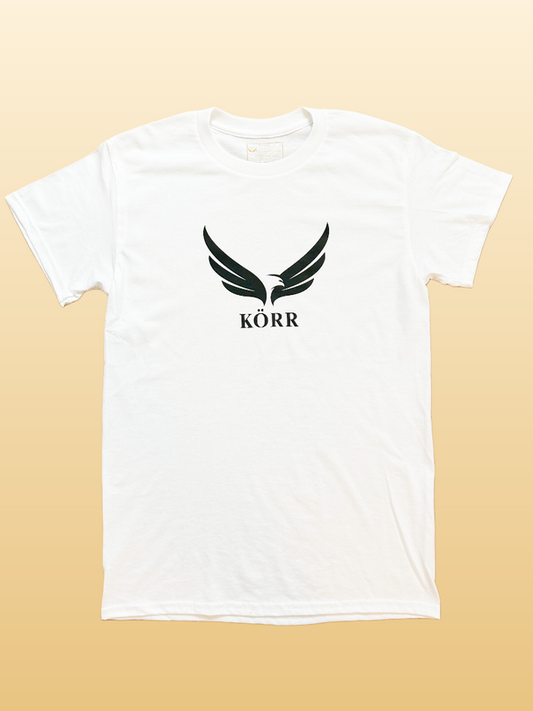 KÖRR Wing Emblem Tee – White/Black