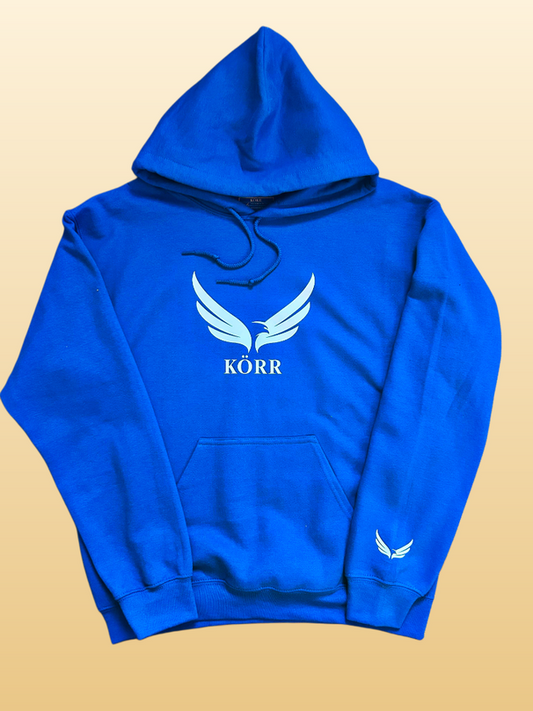 KÖRR Wing Emblem Hoodie – Royal Blue/White
